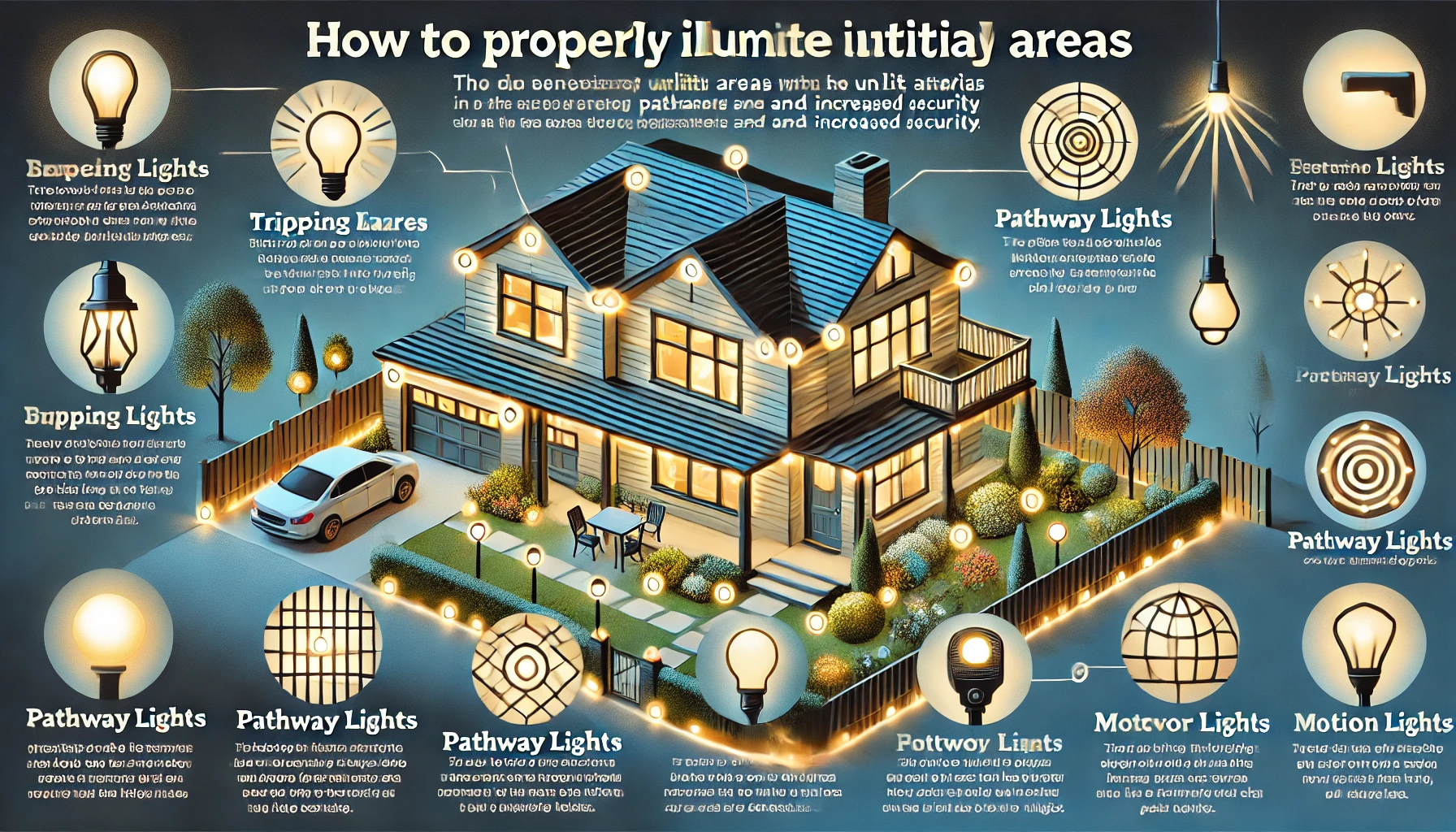 Come illuminare esternamente una casa