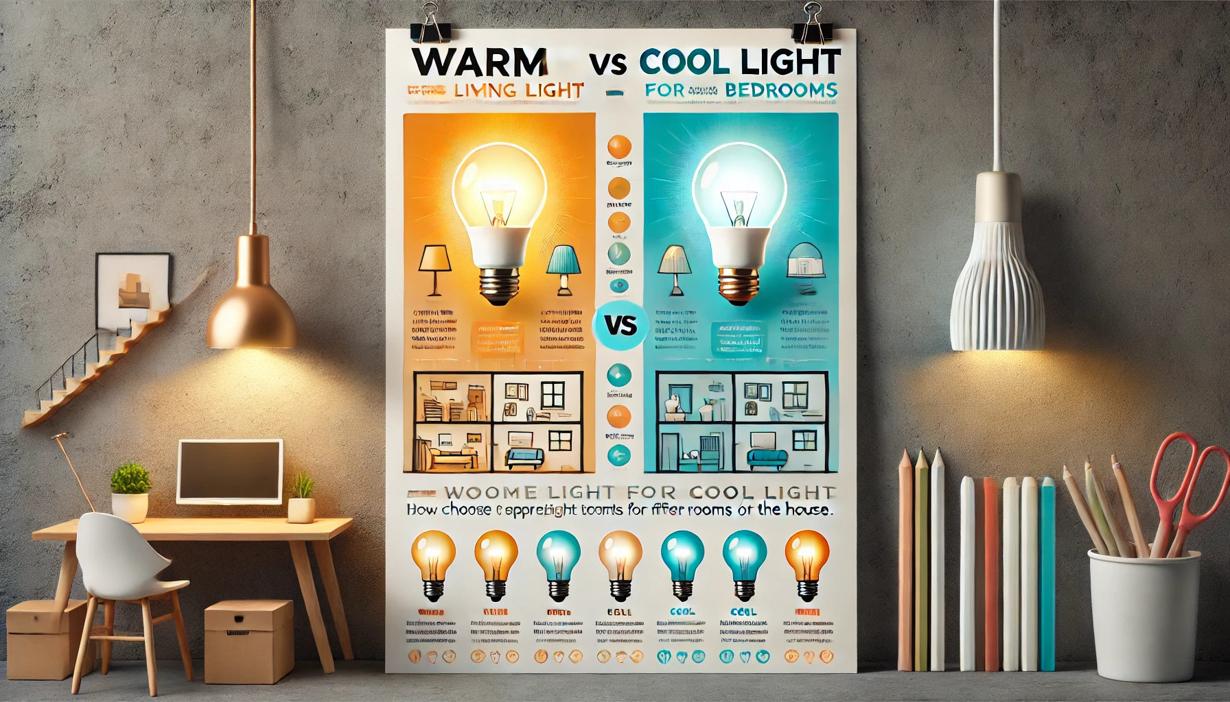 Luce calda o fredda: quale usare nelle varie stanze di casa?