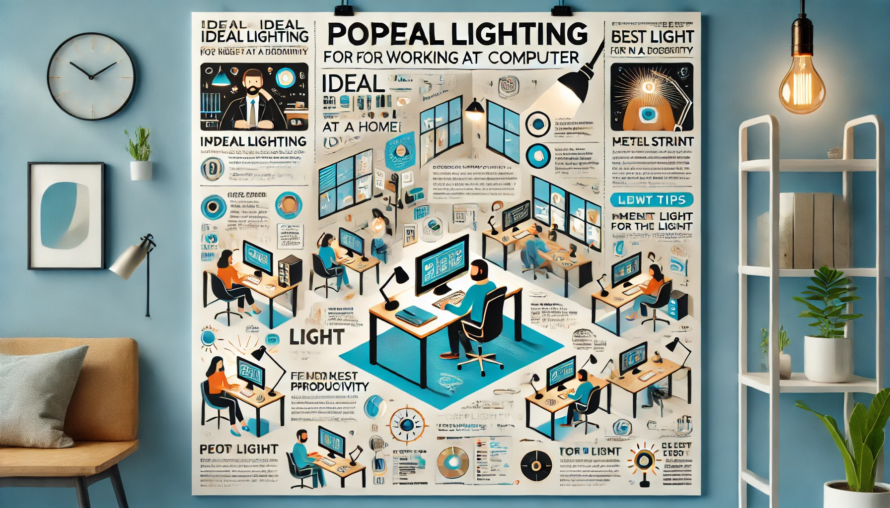 Qual è la luce ideale per lavorare al pc